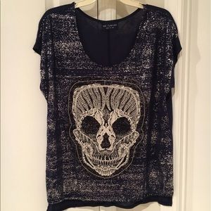 SKULL embellished top.